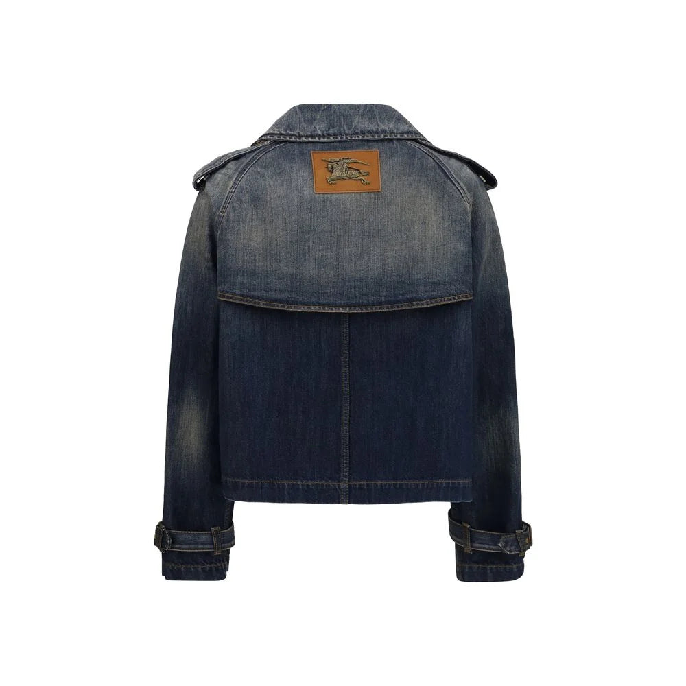 Burberry Blue Cotton Denim Jacket