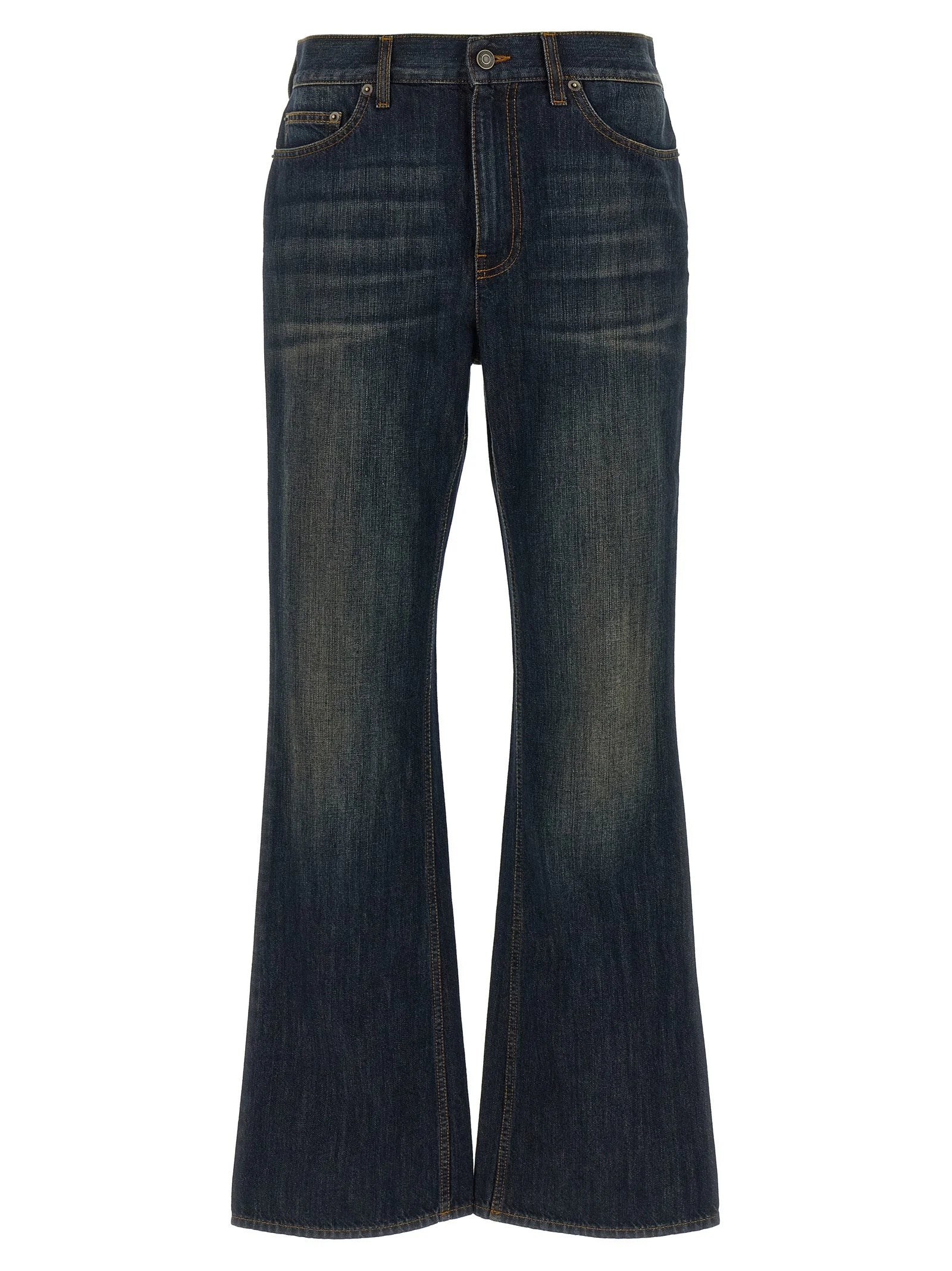 Burberry Blue Cotton Flared Jeans