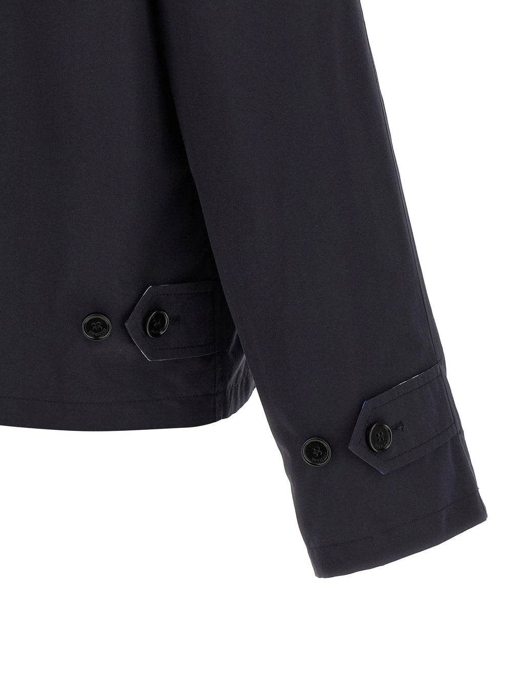 Burberry Blue Cotton Full-Length Jacket