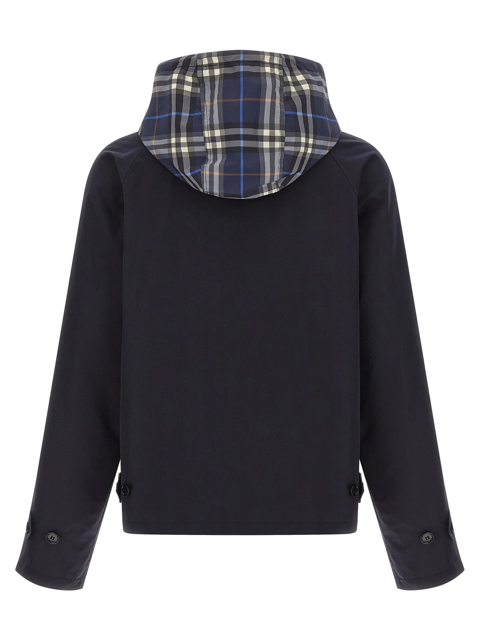 Burberry Blue Cotton Full-Length Jacket