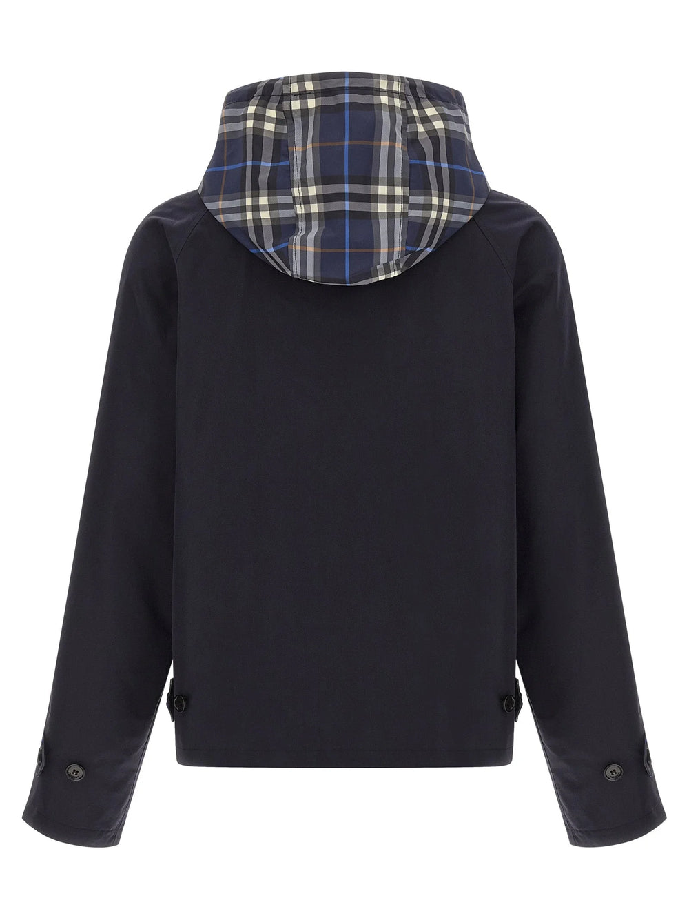 Burberry Blue Cotton Full-Length Jacket