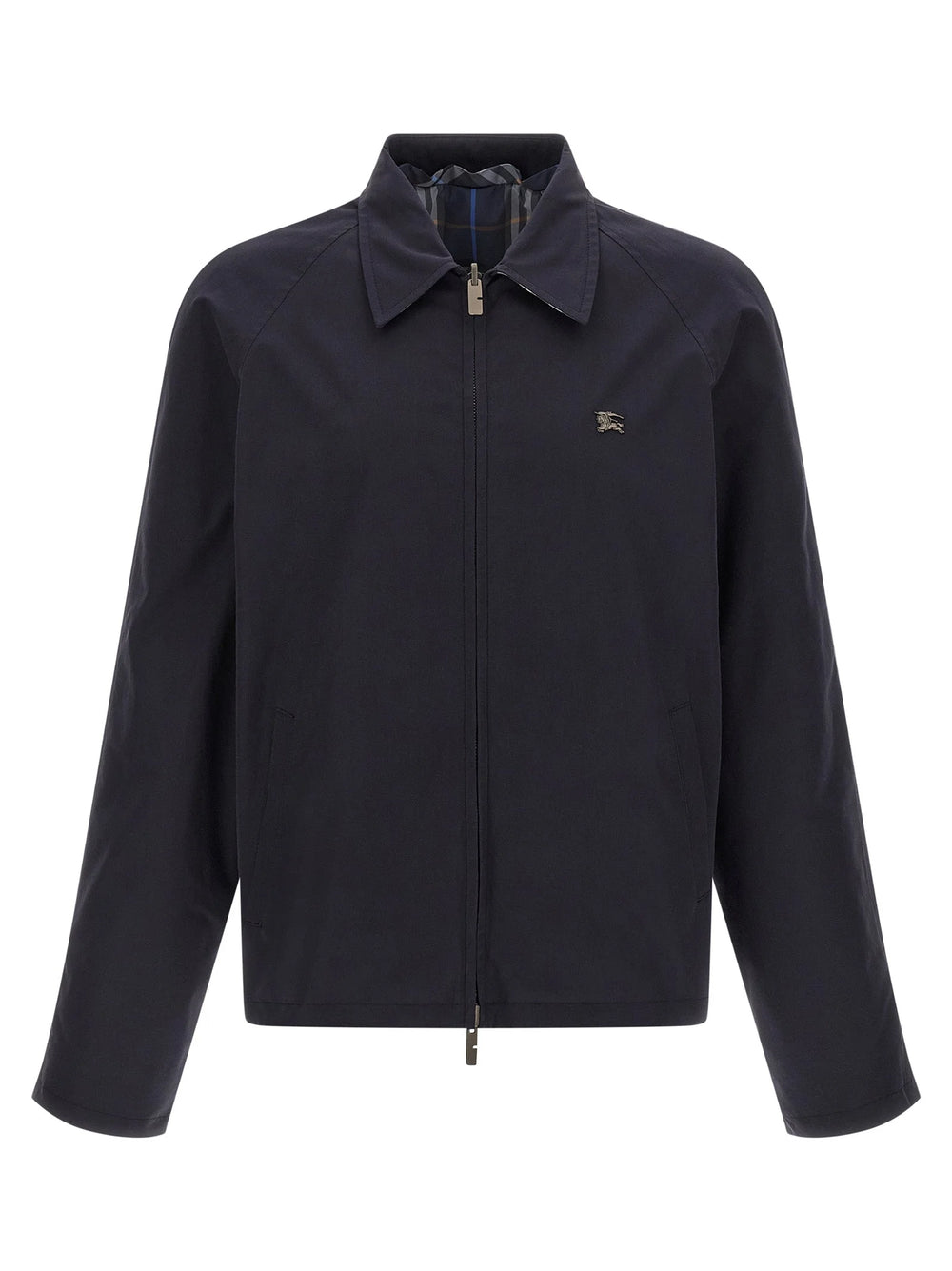 Burberry Blue Cotton Full-Length Jacket