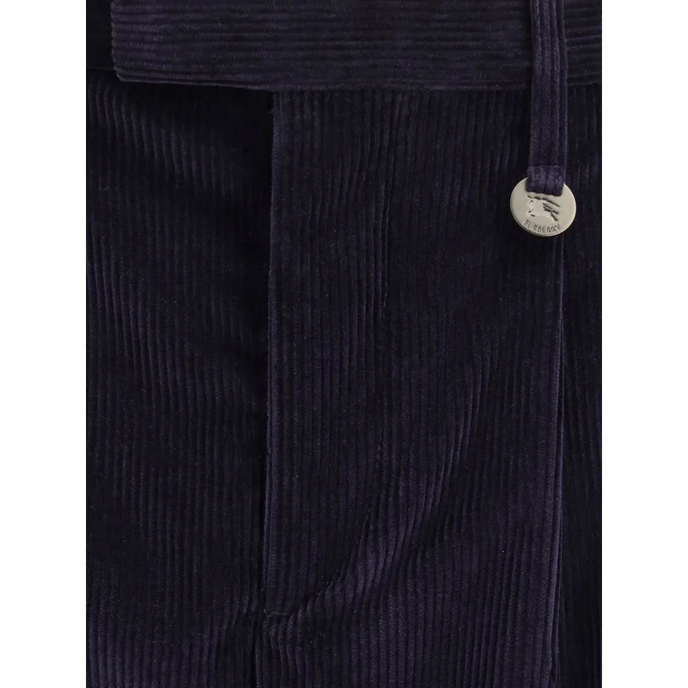 Burberry Blue Cotton Pants