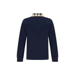 Burberry Blue Cotton Polo Shirt