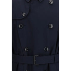Burberry Blue Cotton Trench Coat - IT52 | XL