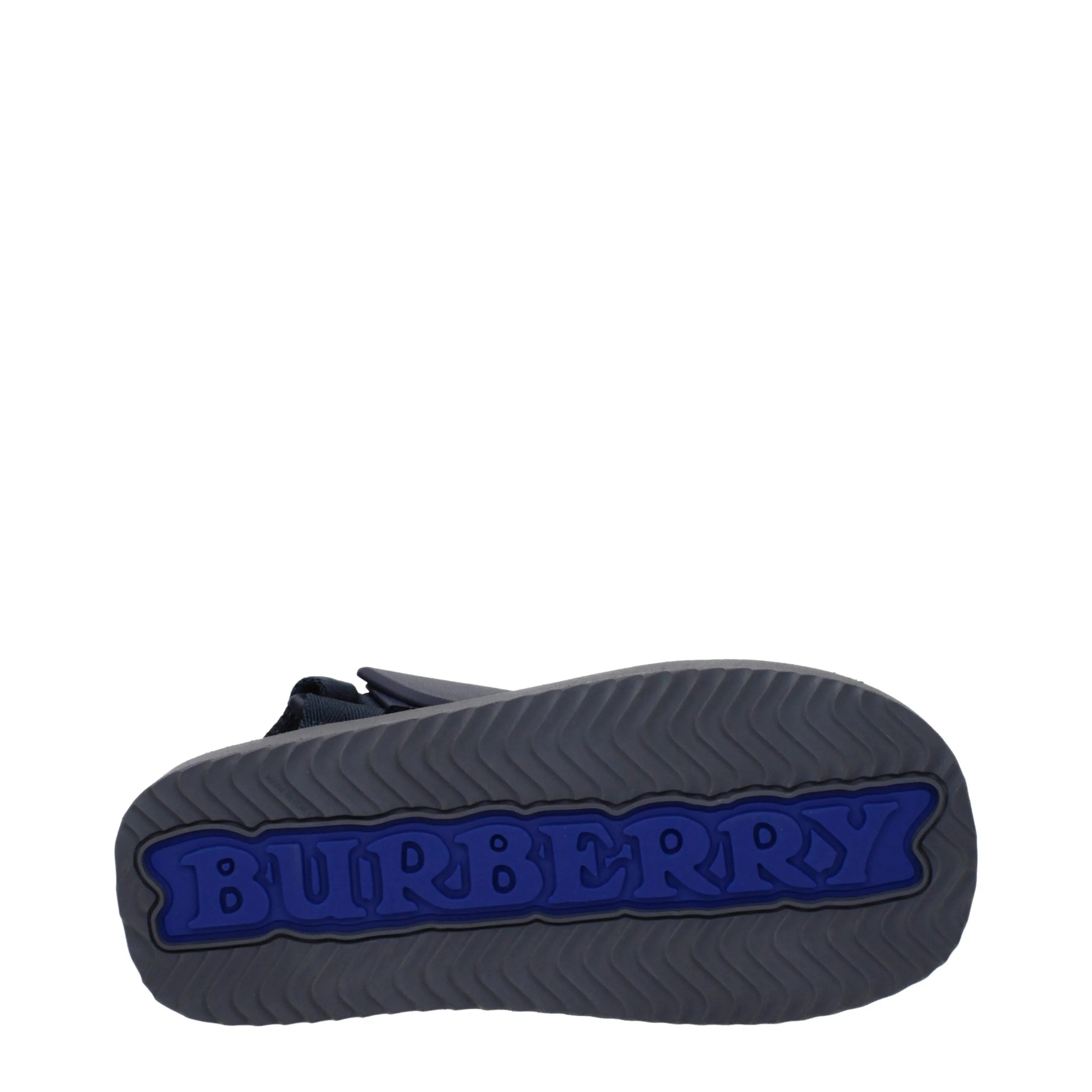 Burberry Blue Fabric Flat Sandals - EU37/US7