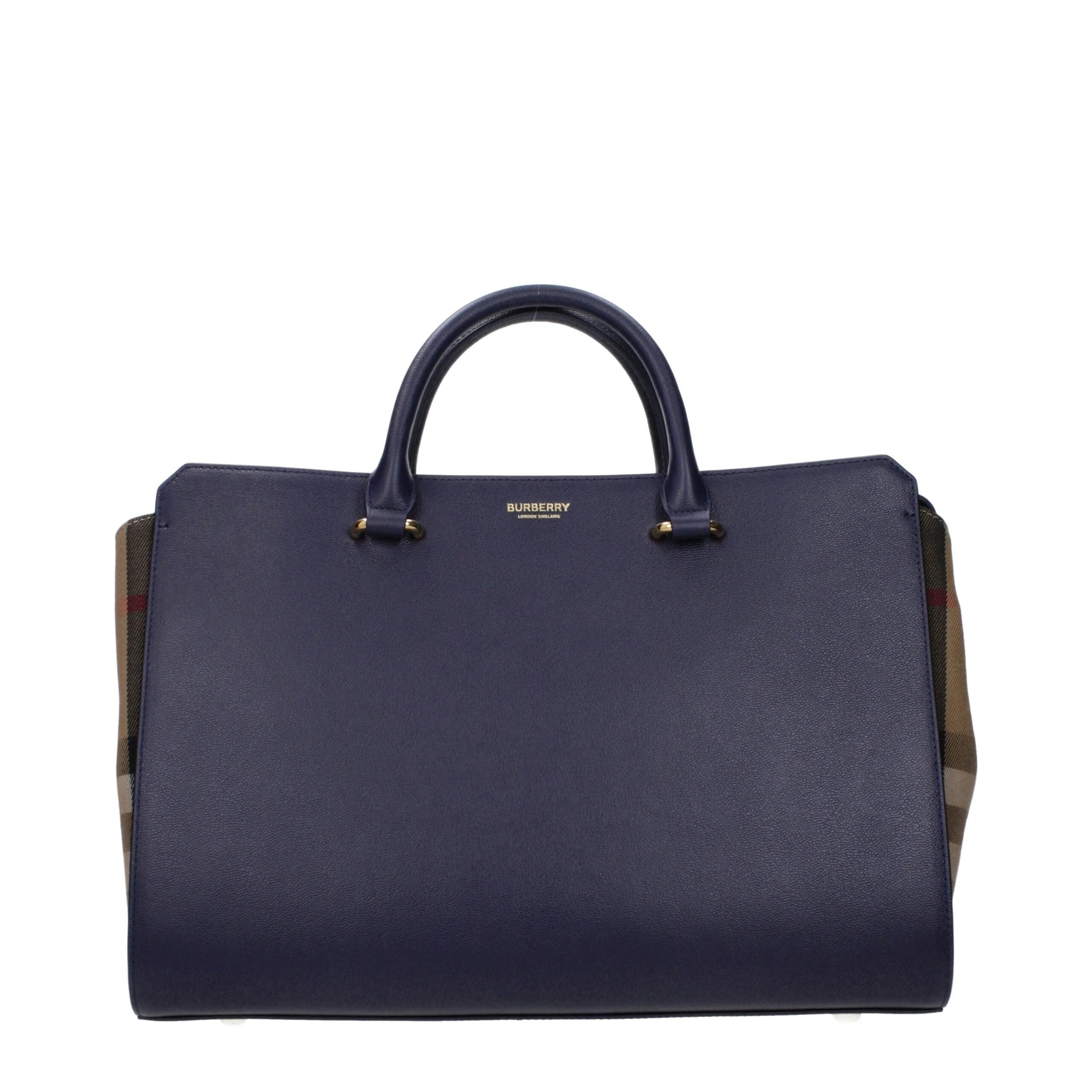 Burberry Blue Leather Handbags