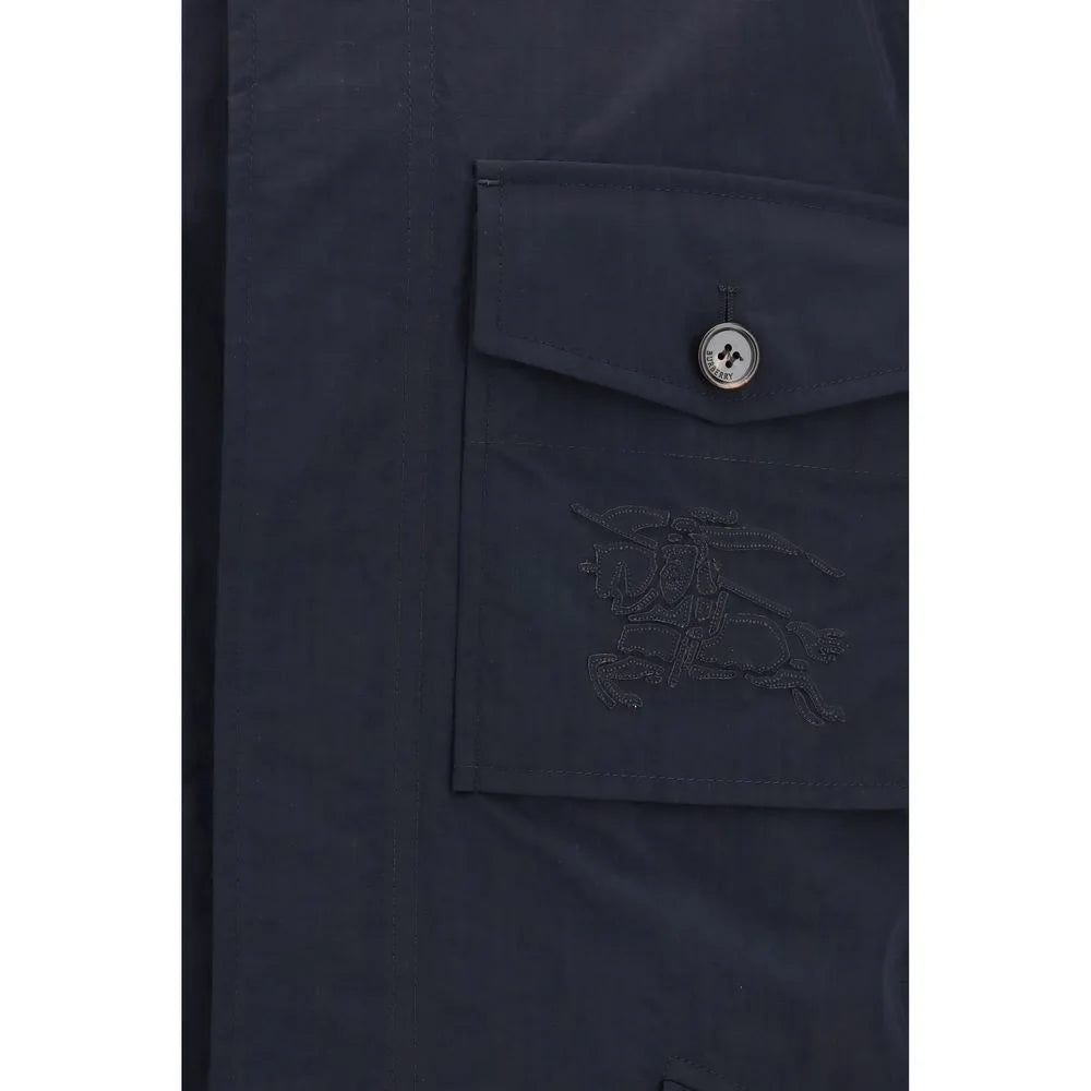 Burberry Blue Polyamide Coat