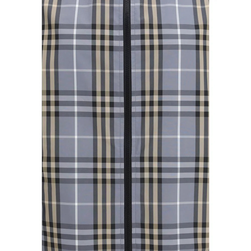 Burberry Blue Polyester Coat - M