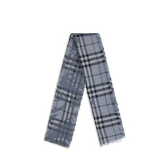 Burberry Blue Wool Oves Aries Foulard