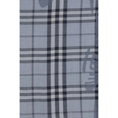 Burberry Blue Wool Oves Aries Foulard