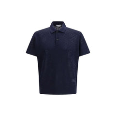 Burberry Blue Wool Polo Shirt