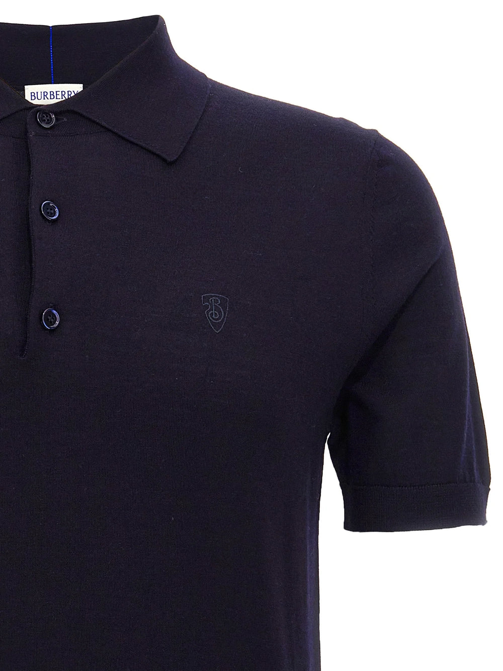 Burberry Blue Wool Polo Shirt - S