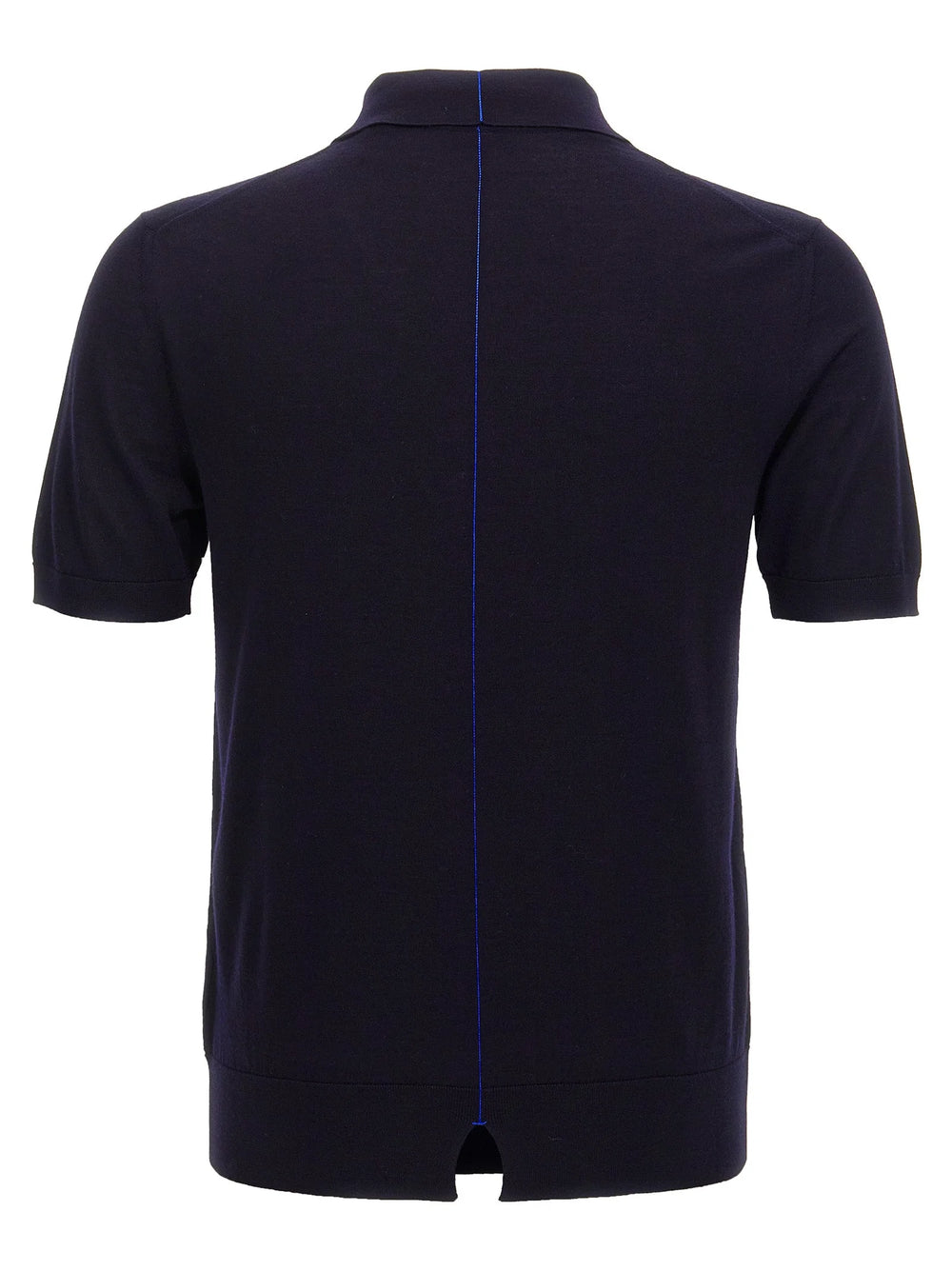 Burberry Blue Wool Polo Shirt - S