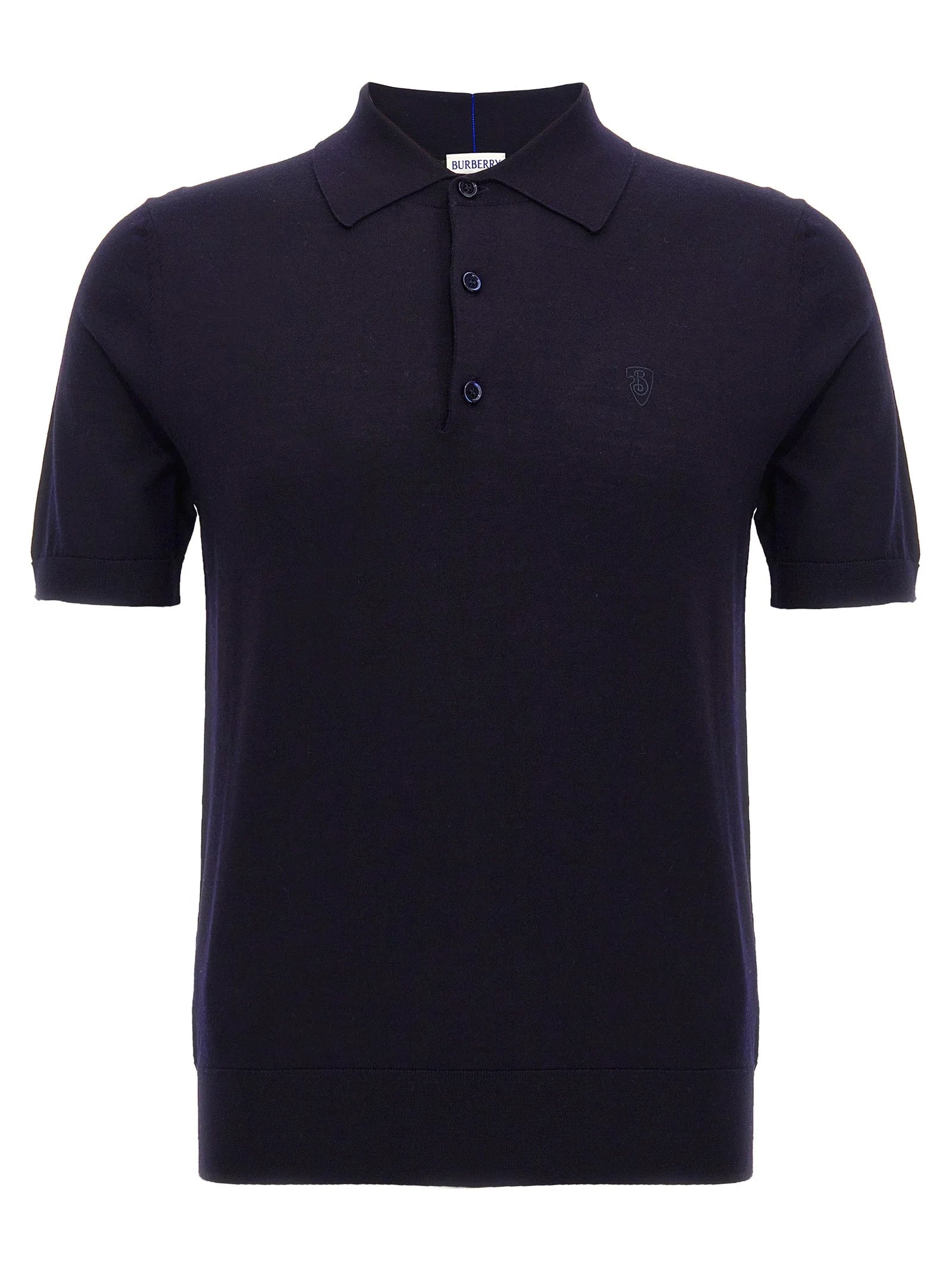 Burberry Blue Wool Polo Shirt - S