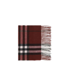 Burberry Bordeaux Cashmere Scarf