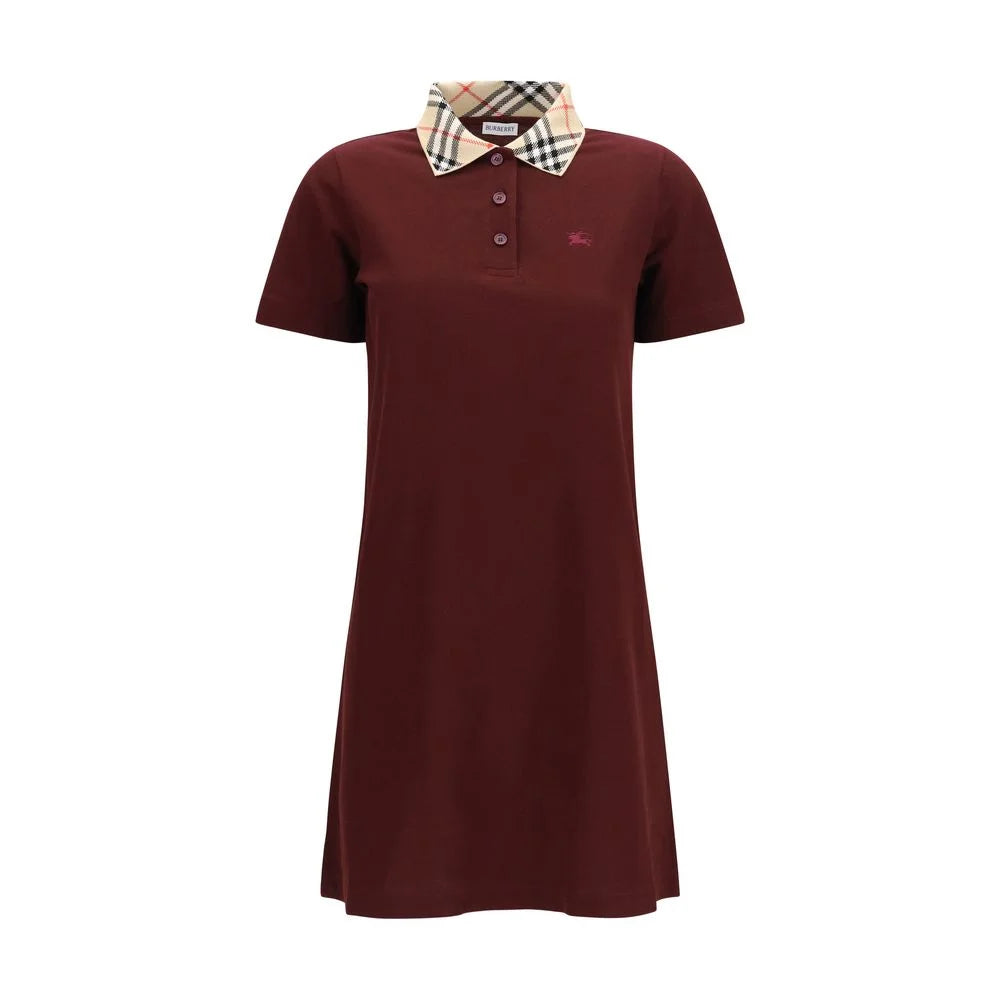 Sukienka casual Burberry w kolorze bordo z bawełny - S