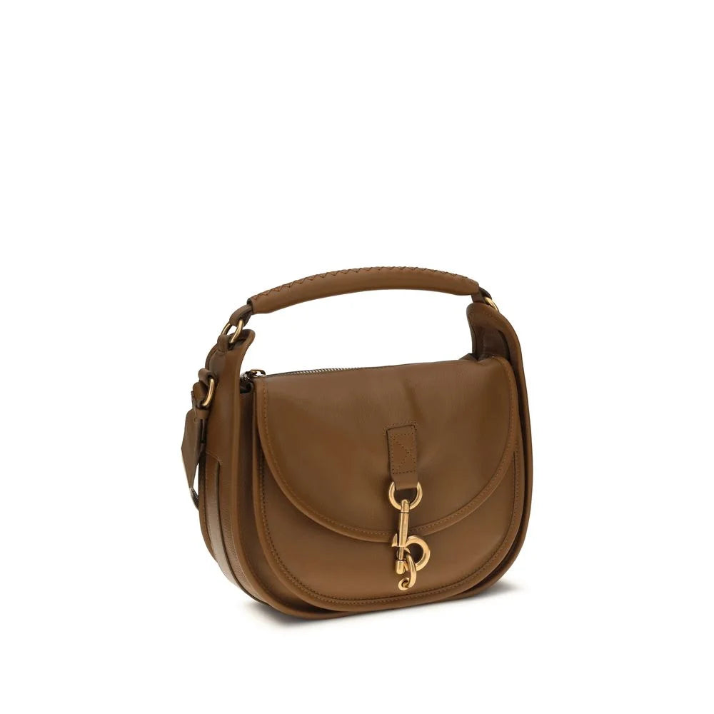 Burberry Brun Kalveskind Bos Taurus Skulder Taske