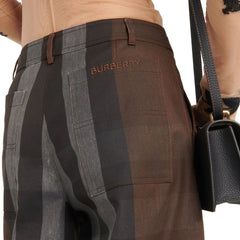 Burberry Brown Cotton Casual Pants - 38
