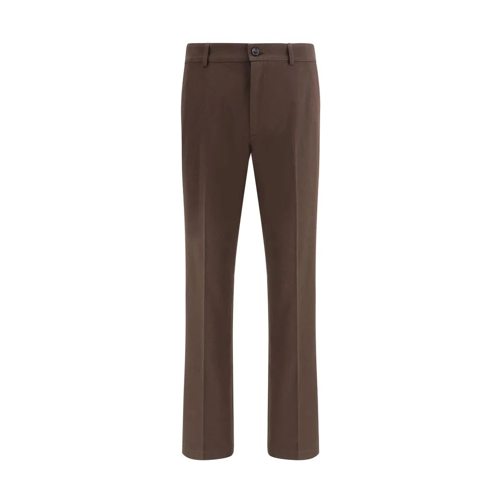 Burberry Brown Cotton Chino Pants