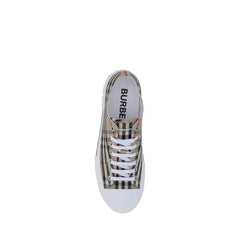 Burberry Brown Cotton Low Top Sneakers - EU42/US9