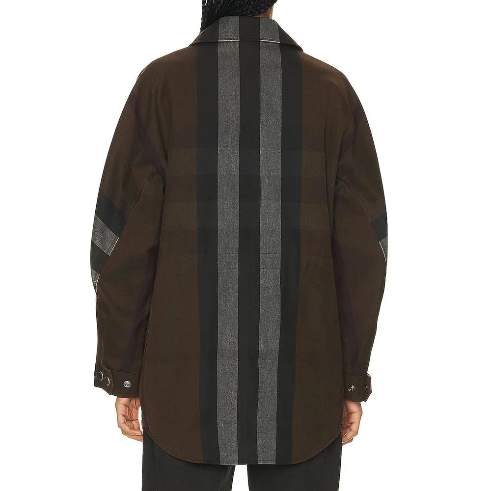 Burberry Brown Cotton Parka