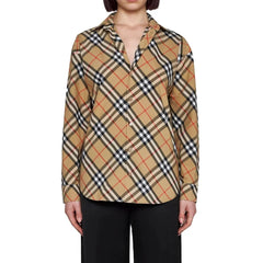 Burberry Brown Cotton Pattern Shirt