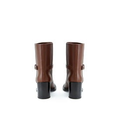 Burberry Brown Leather Boot - Boots