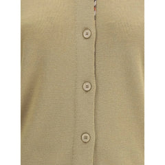 Burberry brun cardigan i ull - S
