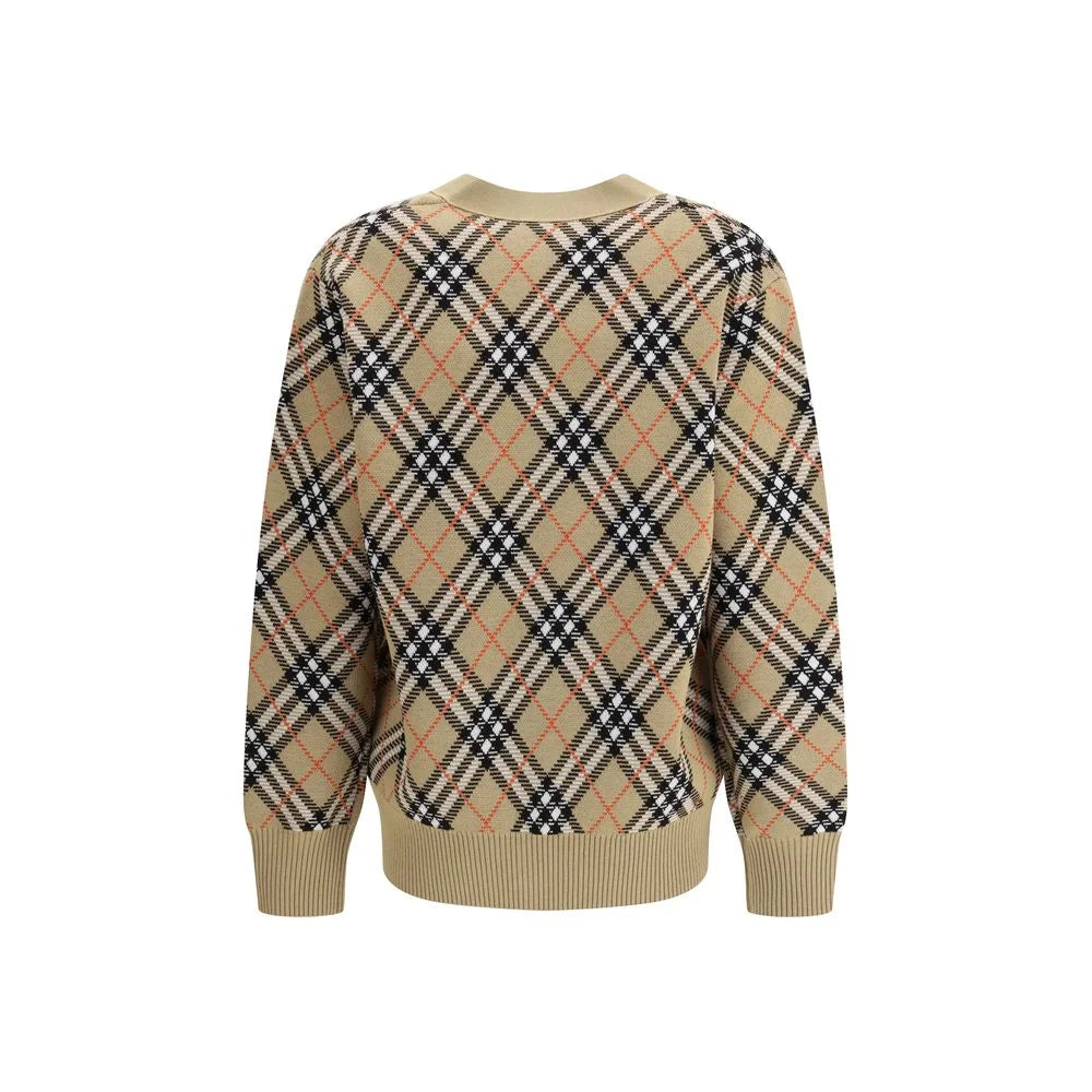 Burberry Brown Wool Cardigan - S