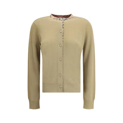 Burberry brun cardigan i ull - S