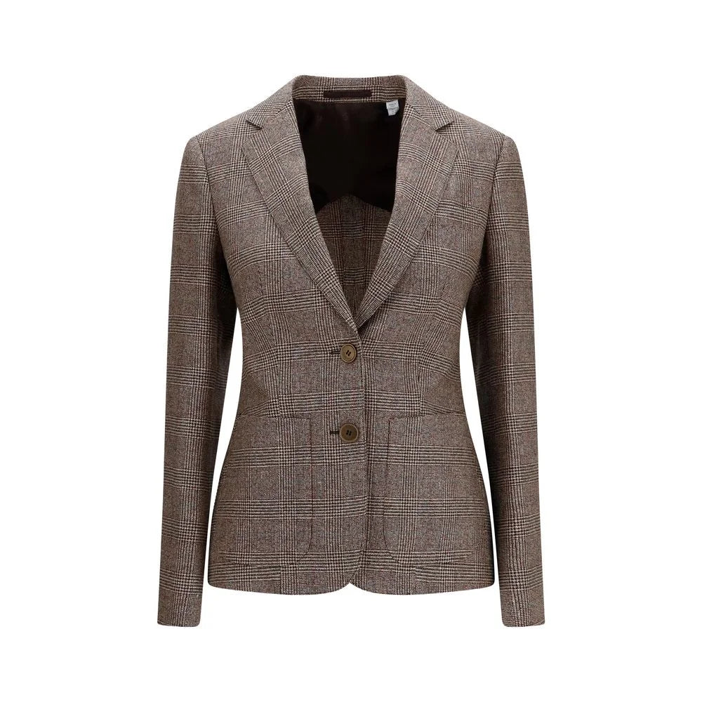 Burberry Brown Wool Oves Aries Blazer - 8