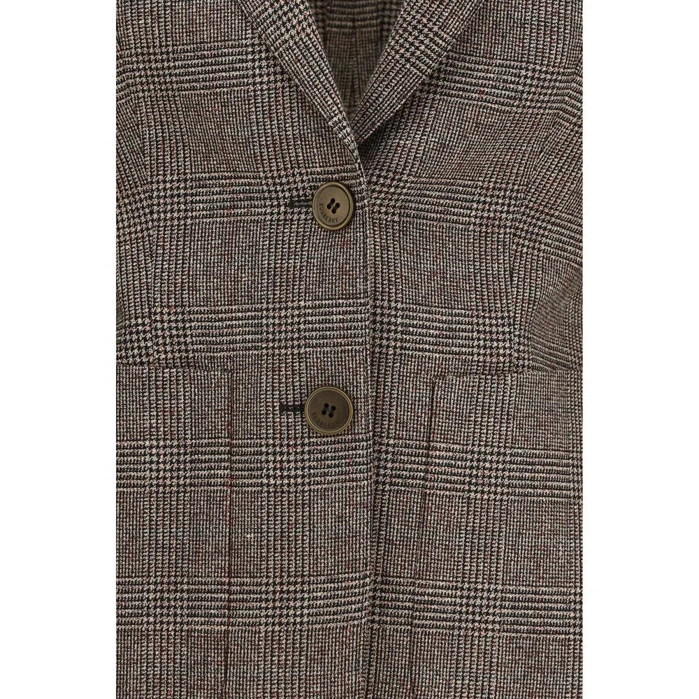 Burberry Brown Wool Oves Aries Blazer - 8