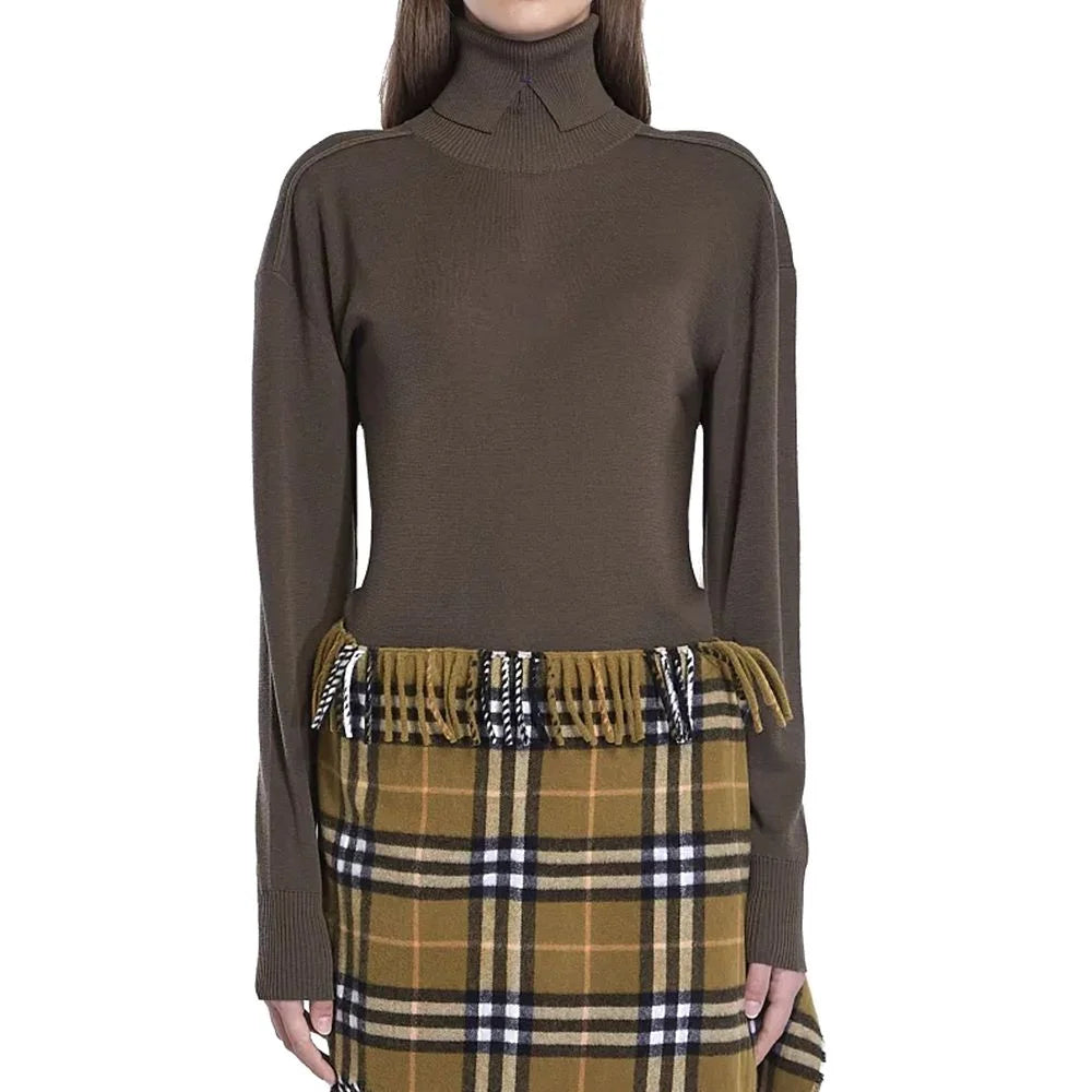 Burberry Brown Wool Sweatshirt - M