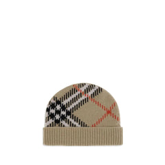 Burberry Cashmere blend Check beanie Hat - UNI - Beanies