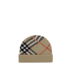 Burberry Cashmere blend Check beanie Hat - UNI - Beanies