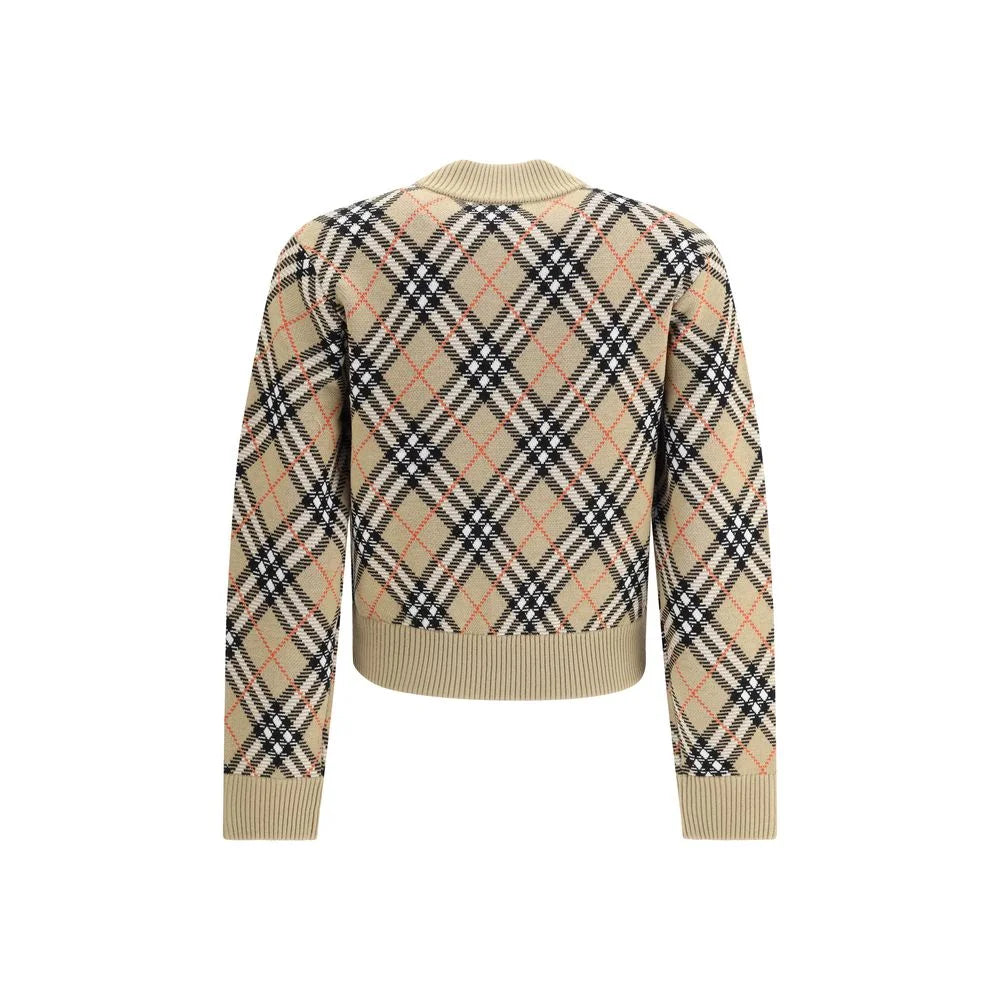 Burberry Check Cardigan - Cardigans