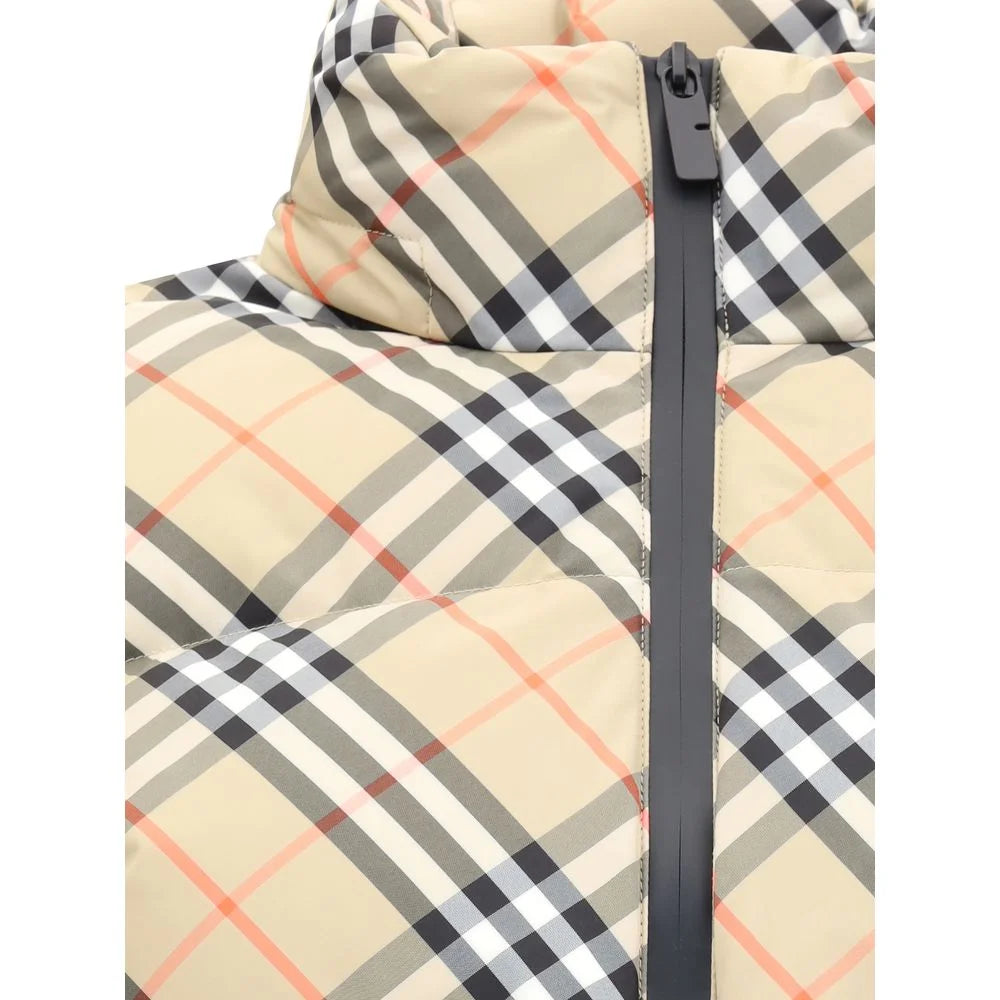 Burberry Check Down Jacket - S - Puffer Jackets