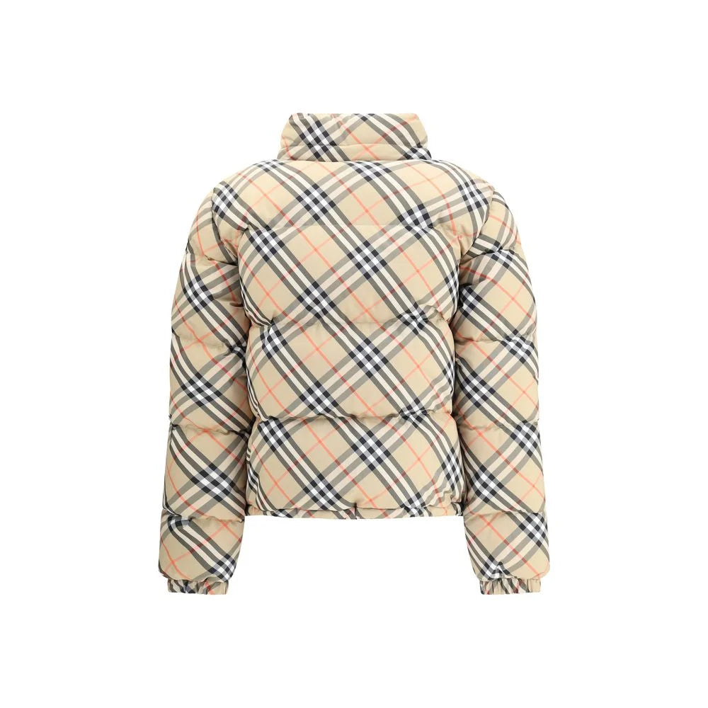Burberry Check Down Jacket - S - Puffer Jackets