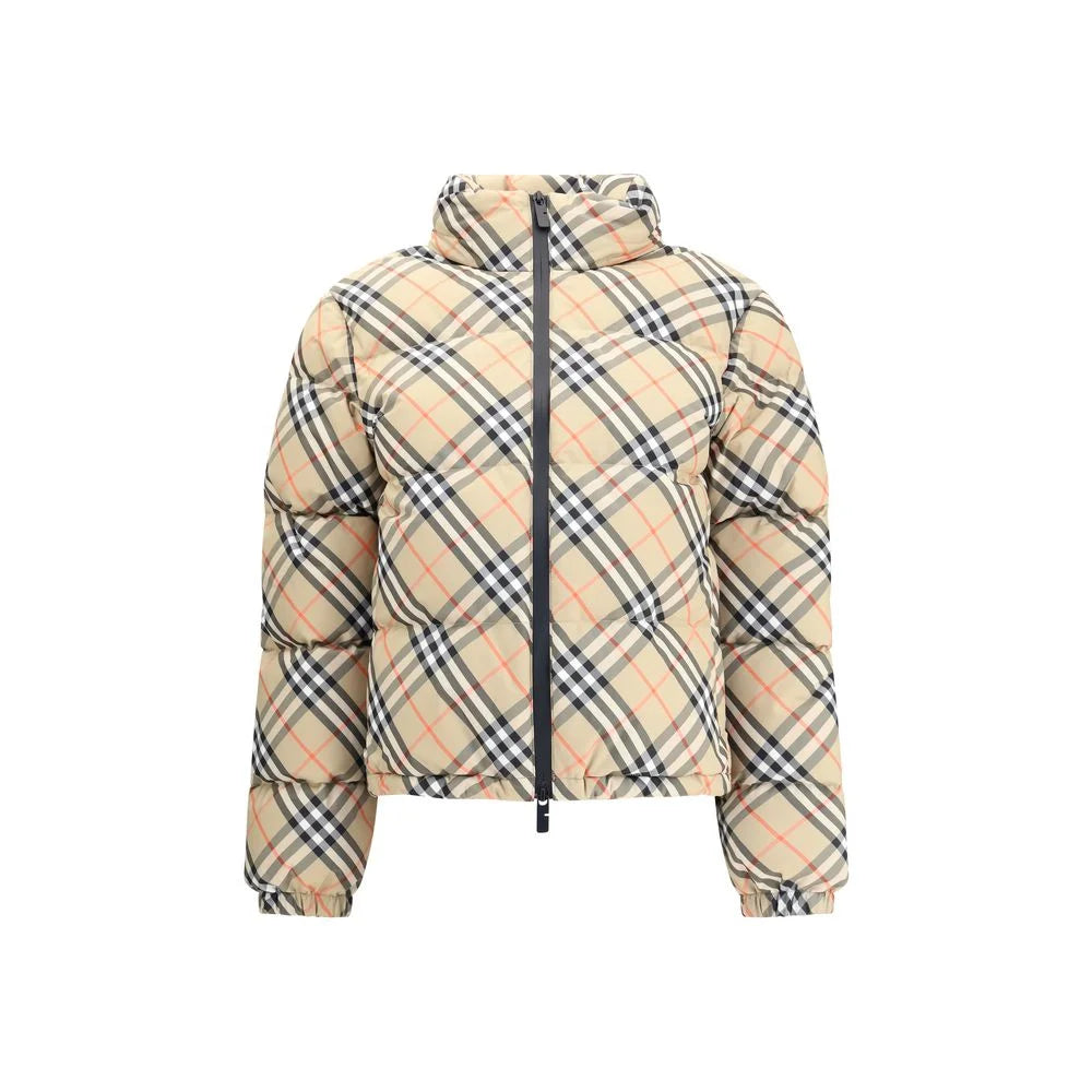Burberry Check Down Jacket - S - Puffer Jackets