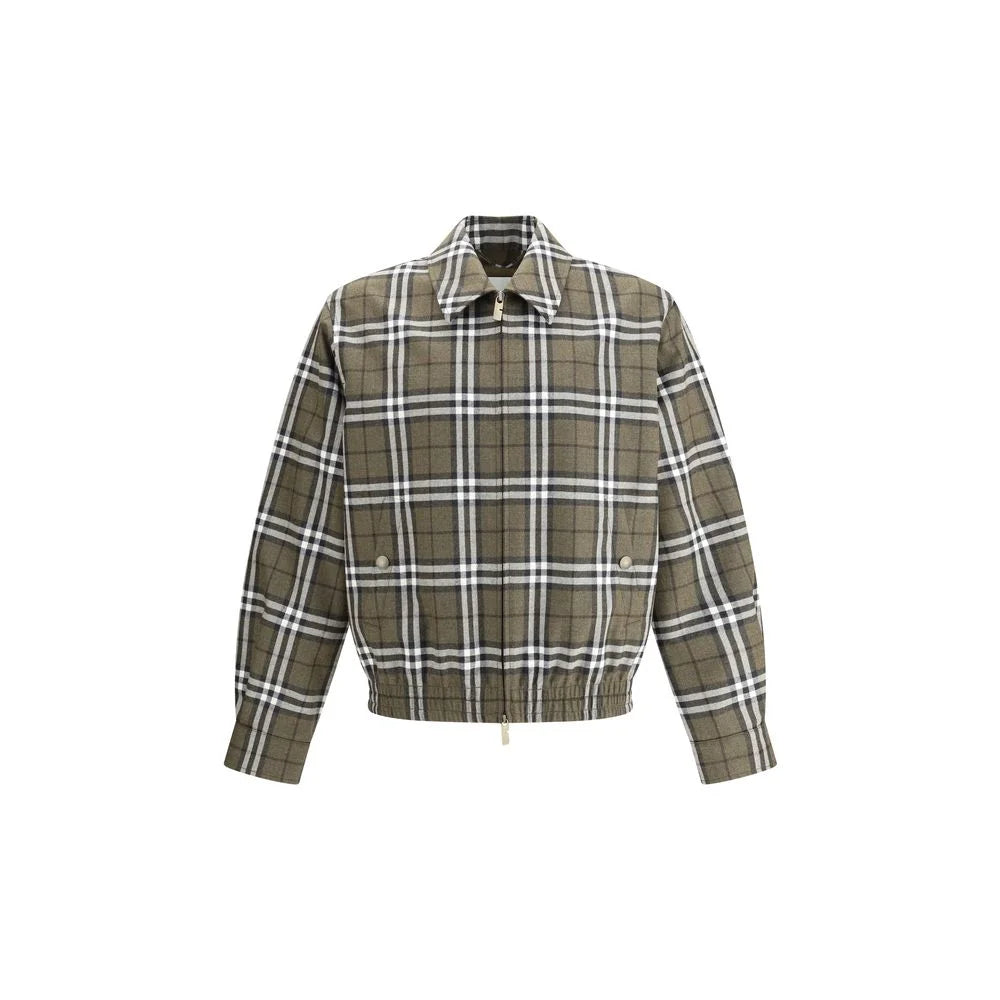 Burberry Check pattern wool Harrington Jacket - IT48 | M - Coats & Jackets