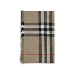 Burberry Check Reversible Wool and Silk Scarf - Scarves & Shawls