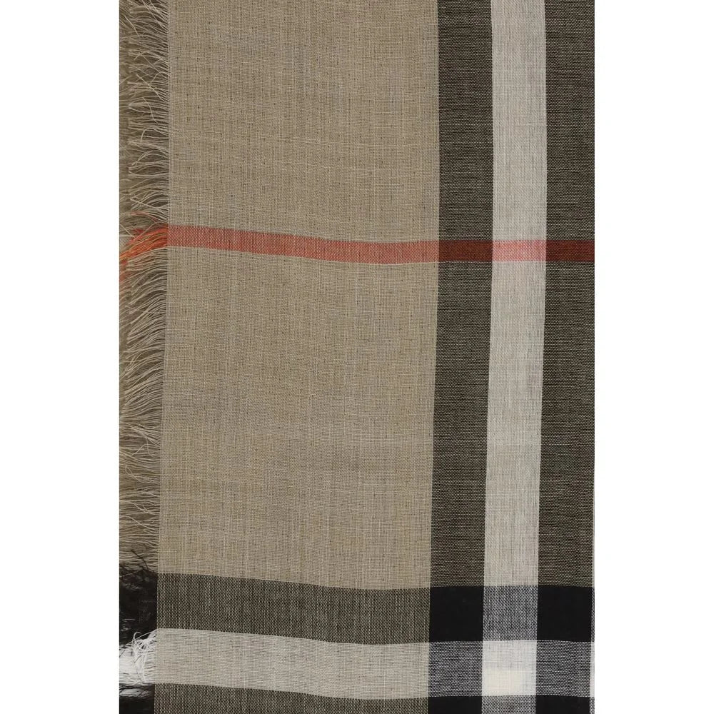 Burberry Check Reversible Wool and Silk Scarf - Scarves & Shawls