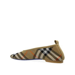 Burberry Checkered Knitted Ballerina Shoes - EU38.5/US8.5