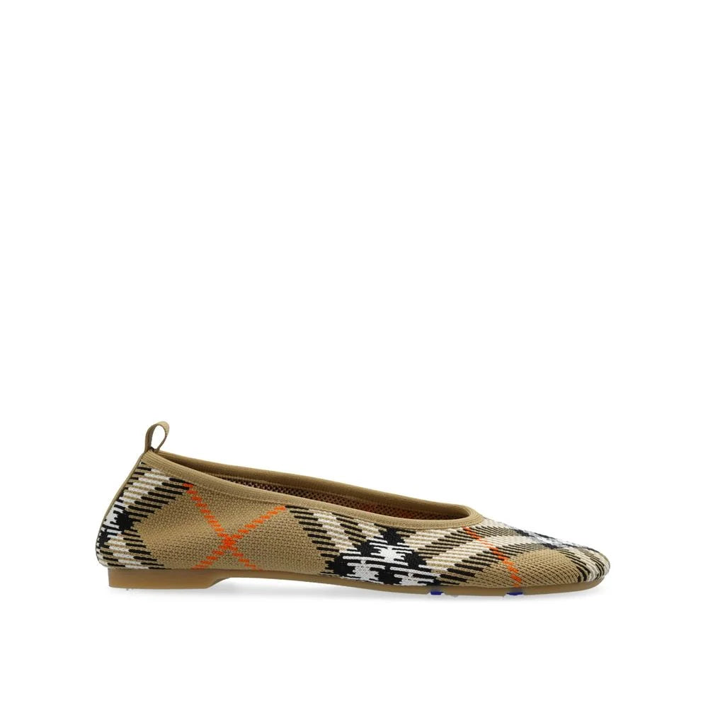 Burberry Checkered Knitted Ballerina Shoes - EU38.5/US8.5 - Flats