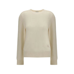 Burberry Cream Cashmere Cashmere Sweater - M
