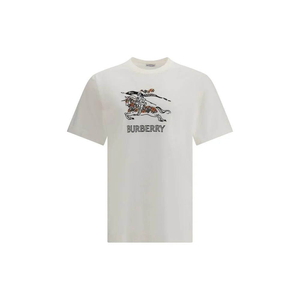 Burberry Cream Cotton T-Shirt