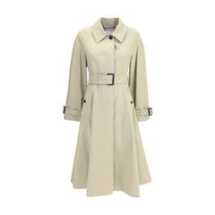 Burberry Ellingham fit-and-flare long gabardine Trench Coat - 8