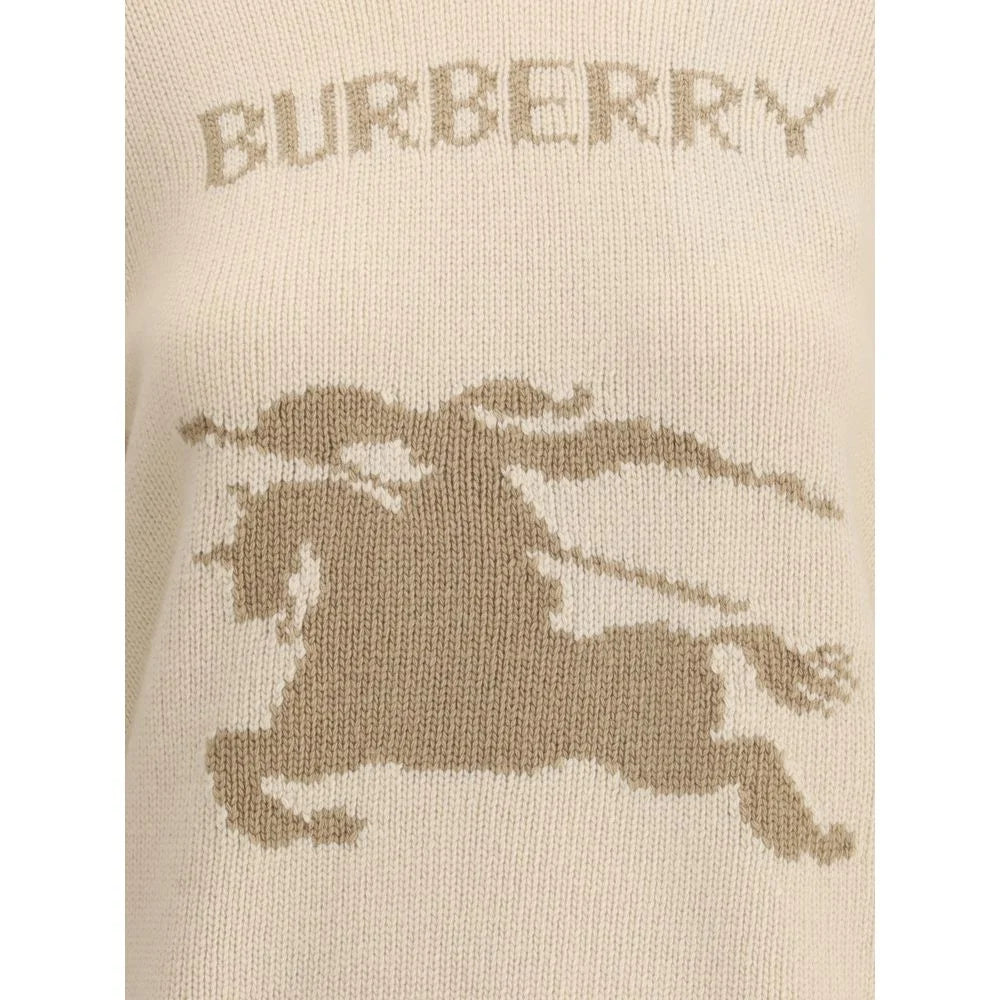 Burberry Equestrian Knight Wool Sweater - L - Sweaters