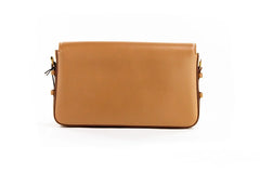 Burberry Grace Small Nutmeg Smooth Leather Flap Crossbody Clutch Handbag Purse - Cross Body Bags